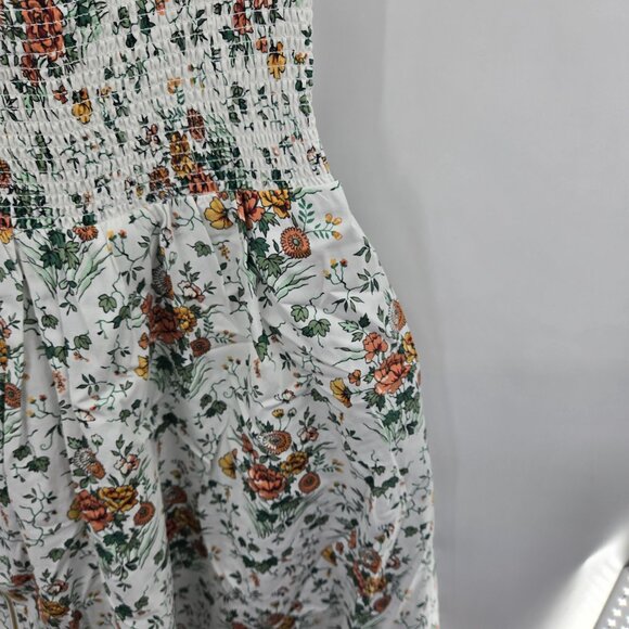 Anthropologie White Floral The Tommie Zip Front 100% Cotton Dress Size 3x Plus - Picture 11 of 11